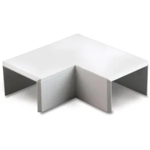 Mini Trunking Flat Angle Bend 90° Clip-On 25 x 16mm PVC White