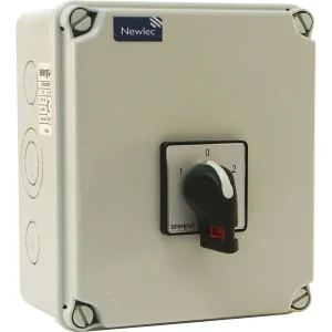 Manual Changeover Switch SP+N 25A IP65 Moulded